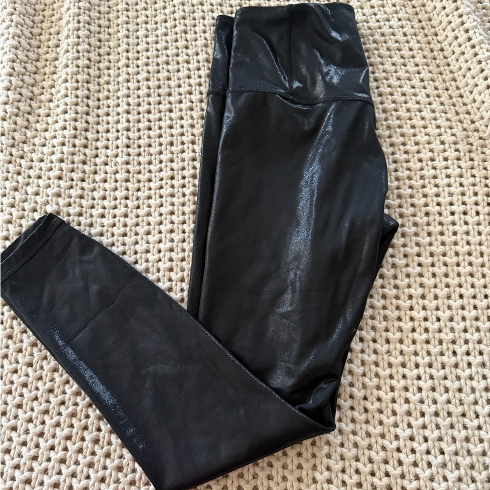 Athleta Glossy Black Leggings